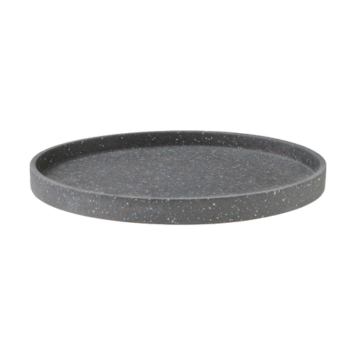 Livvi Charcoal 26cm Round Terrazzo Serving Tray
