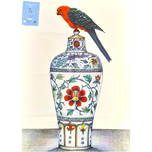 Michaela Laurie King Parrot Cotton Tea Towel