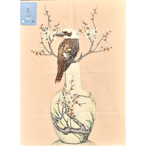 Michaela Laurie Kookaburra Cotton Tea Towel