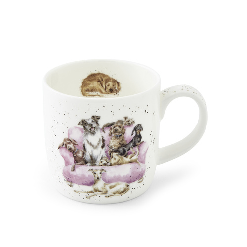 Royal Worcester Wrendale Designs 310ml 'Movie Night' Dog Mug