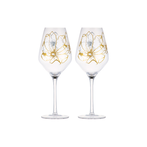 Estelle Michaelides Set of 2 Enchantment 520ml Wine Glasses