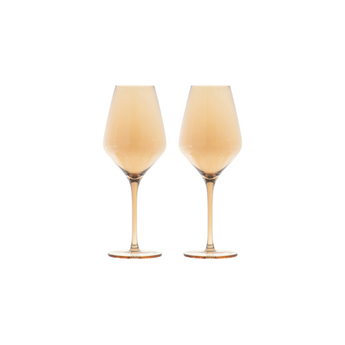 Maxwell & Williams Set of 2 Glamour Gold 520ml Wine Glasses