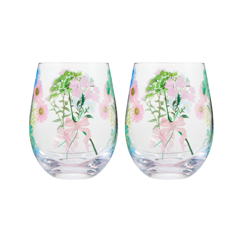 Maxwell & Williams Cherish Collection Set of 2 Stemless Wine Glasses