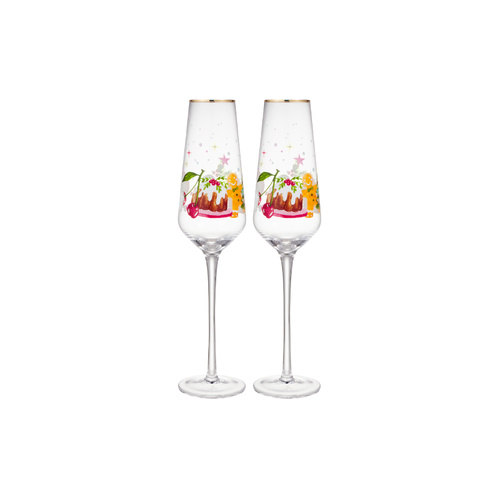 Maxwell & Williams Fa La La 240ml Champagne Flutes