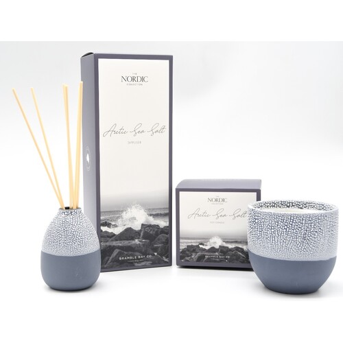 The Nordic Collection Arctic Sea Salt (Dark Blue) Candle