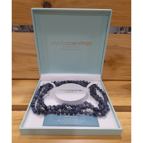 Crystal Carvings Naturals 62" Sodalite Necklace