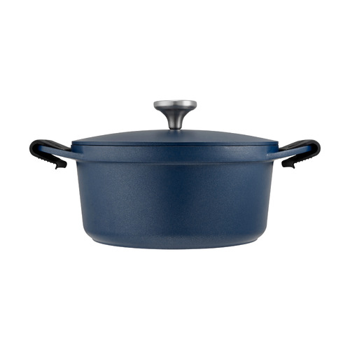 Agile 24cm/ 4.2Litre Navy Non-Stick Casserole