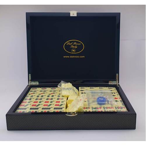 Mahjong Set with 30cm Carbon Fibre Finish Case