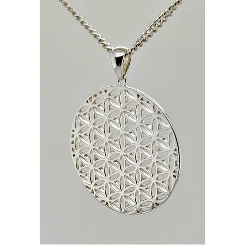 Sterling Silver Flower of Life Pendant