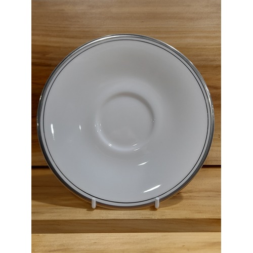 Royal Doulton Platinum Concord English Fine Bone China 15.5cm Saucer - CLEARANCE