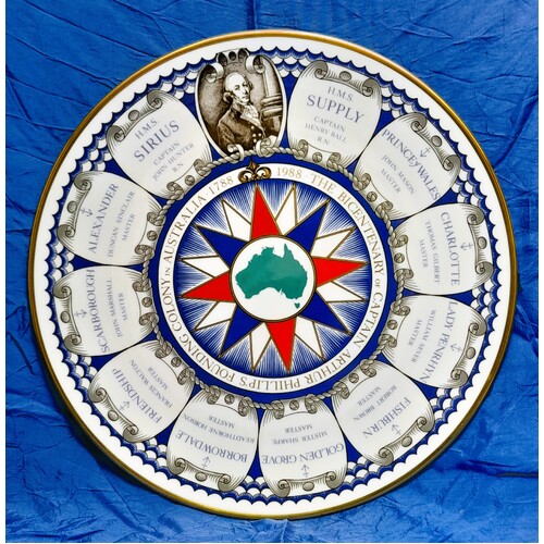 Royal Doulton Australian Bicentenial 'The First Voyage' 26.5cm Fine Bone China Plate