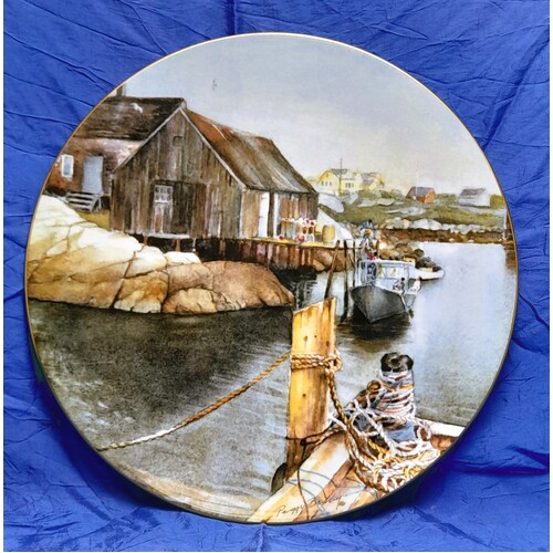 Royal Doulton Aged in Wood Collection Peggy's Cove 27cm Bone China Plate