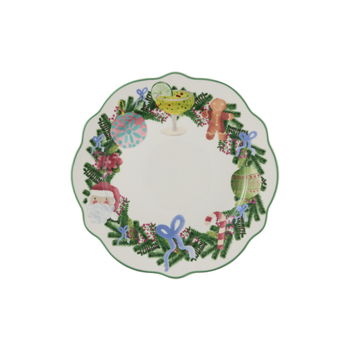 Maxwell & Williams Tis The Season 20cm White Scallop Rim Plate
