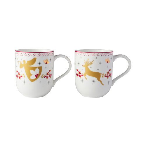 Maxwell & Williams Pair of White Christmas 2026 Mugs
