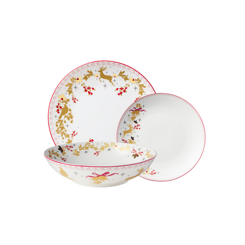 Maxwell & Williams White Christmas 12 Piece Coupe Dinner Set
