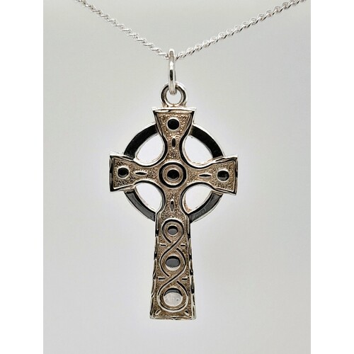 Sterling Silver Celtic Cross Pendant