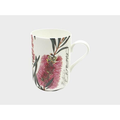 Royal Botanic Garden Scarlet Bottlebrush 300ml Fine Bone China Mug