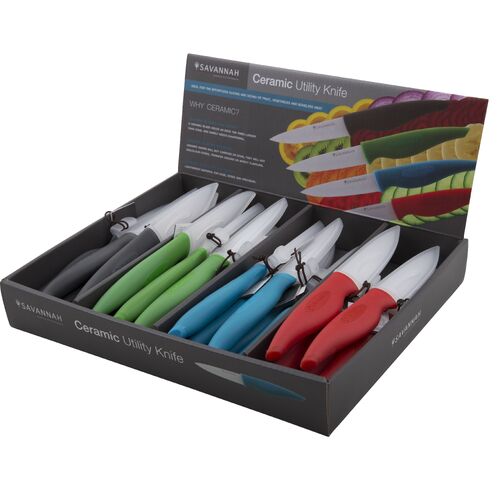 Blue Ceramic Utility Knife & Sheath