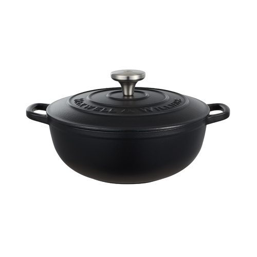 Maxwell & Williams Black 3.3 Litre Cast Iron Round Casserole