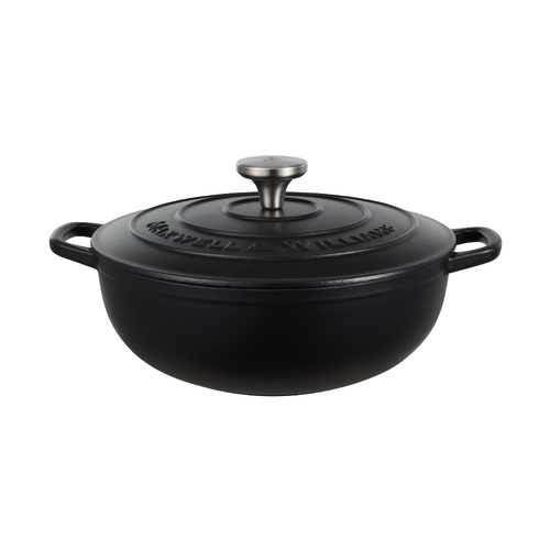 Maxwell & Williams Black 4 Litre Cast Iron Round Casserole