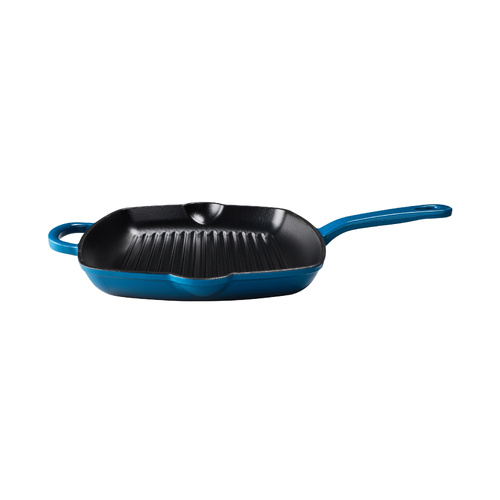 Maxwell & Williams Midnight Blue 26cm Cast Iron Grill Pan