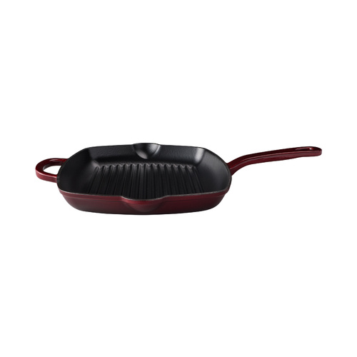 Maxwell & Williams Merlot 26cm Cast Iron Grill Pan