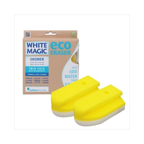 Shower Eraser Sponge Refill (Twin Pack Replacements)