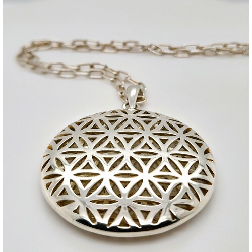 Sterling Silver Flower of Life Pendant