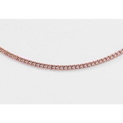 Stainless Steel Rose Gold Ion Plated Diamond Cut Curb Link 50cm Chain CLEARANCE