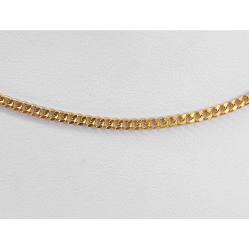 Stainless Steel Yellow Gold Ion Plated Diamond Cut Curb Link 60cm Chain CLEARANCE