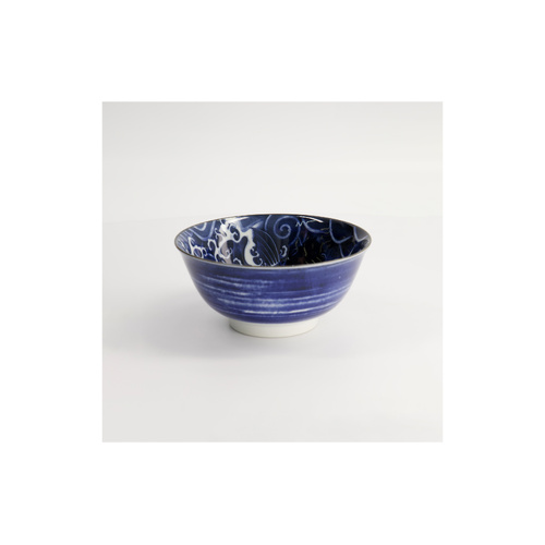 Tokyo Design Studio Japonism 14cm Blue Carp Tayo Bowl