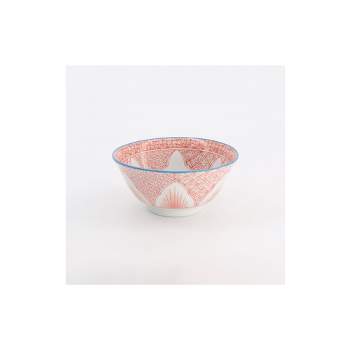 Tokyo Design Studio Lily Flower 14cm Red Tayo Bowl