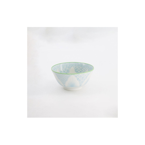 Tokyo Design Studio Lily Flower 13.5cm Light Blue Small Tayo Bowl