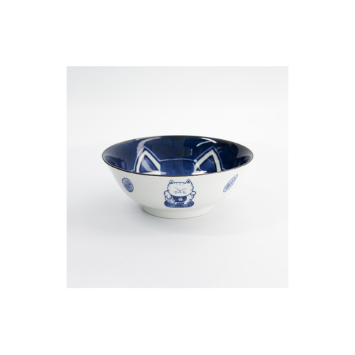 Tokyo Design Studio Kawaii Cat Neko 20cm White Cat Ramen Bowl