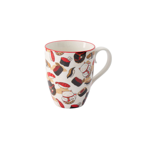Tokyo Design Studio Kawaii Lucky Cat Sushi Mug