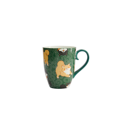 Tokyo Design Studio Kawaii Shiba Dog Green Mug