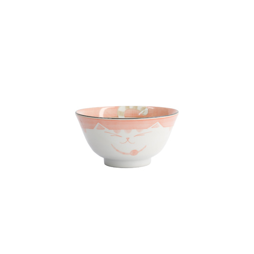 Tokyo Design Studio Kawaii Neko Cat Pink 13 x 6.5cm Tayo Bowl