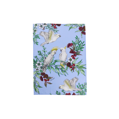 Maxwell & Williams Eloise Short Native Grace Yellow Crested Cockatoo Tea Towel