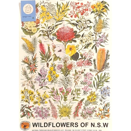 Wildflowers of N.S.W Cotton Tea Towel
