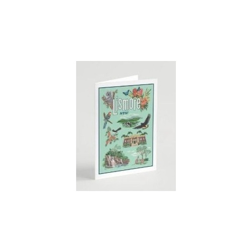 50s Vintage Dame Card - Green Lismore NSW