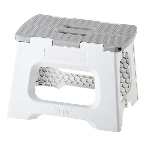 23cm Compact Grey Foldable Stool