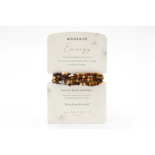Natural Stone Collection Mookaite Wrap Bracelet/Necklace