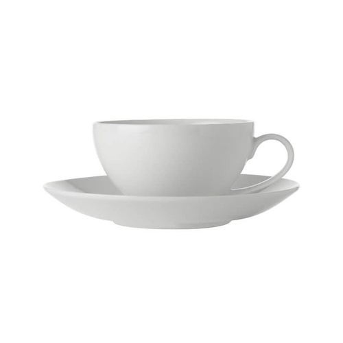Maxwell & Williams White Basics 200ml Coupe Cup & Saucer