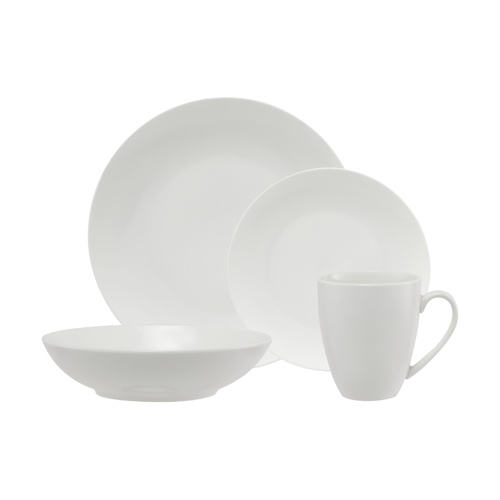 Maxwell & Williams White Basics Fitzrovia 16 piece Coupe Dinner Set