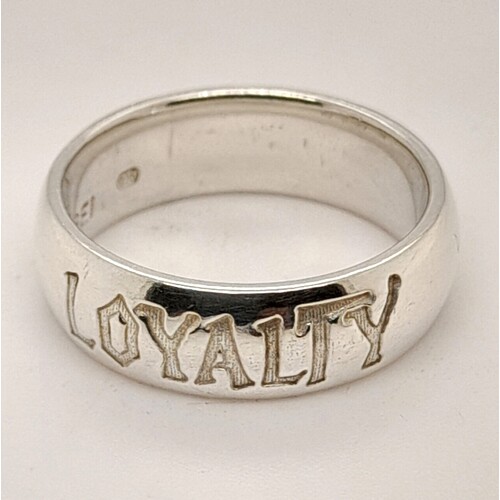 The Hobbit: An Unexpected Journey Sterling Silver 'Loyalty' Ring AUS Size L