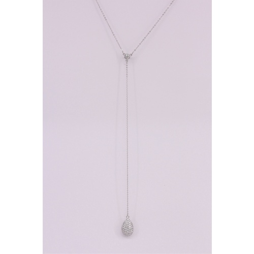 Sterling Silver Cubic Zirconia Necklace CLEARANCE