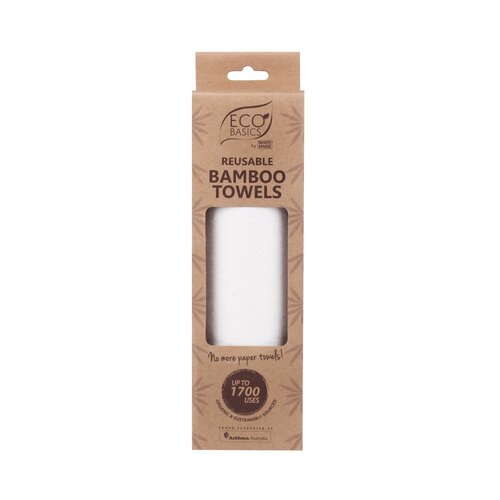 Reusable Eco Basics Absorbent Bamboo Towel