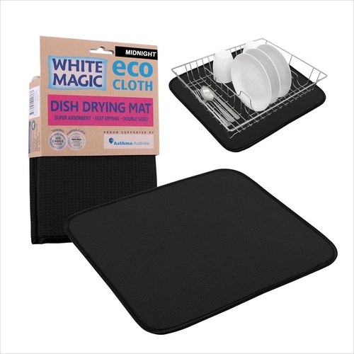 White Magic Eco Cloth Double Sided Midnight Dish Drying Mat