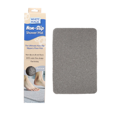 White Magic Platinum Non-Slip Shower Mat