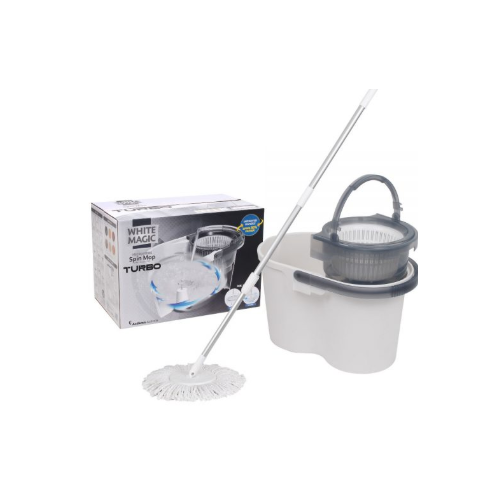 Microfibre Spin Mop - Handpress System Turbo - Spins 30% Faster